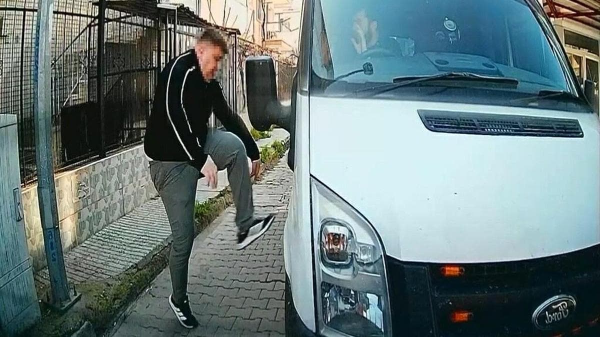 Trafikte tartıştığı kişinin kamyonetinin camını yumruklayan saldırgana 240 bin lira ceza