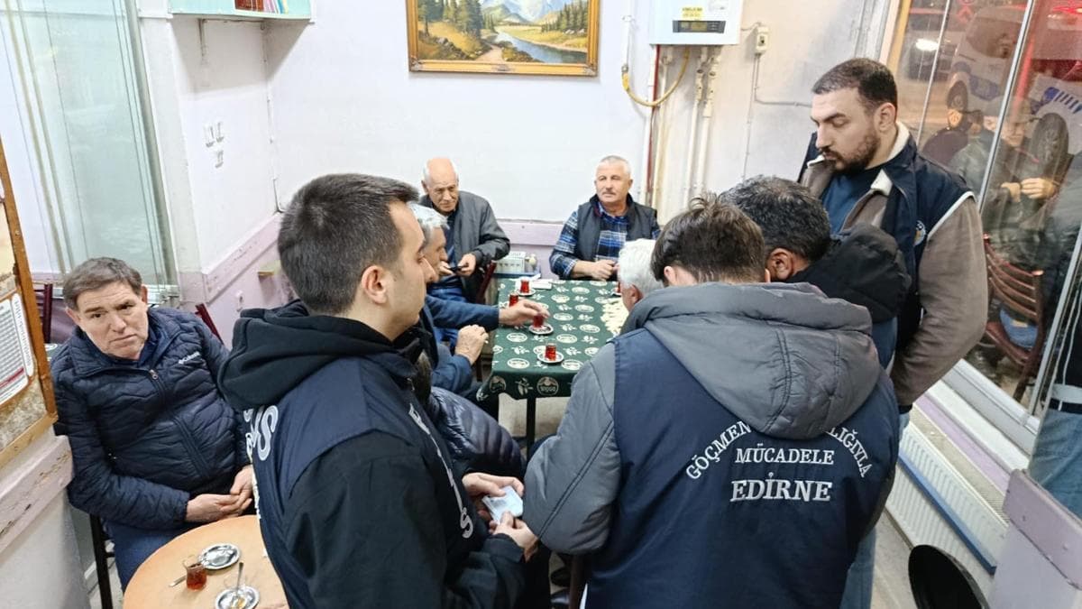 Edirne'de polisten yasa dışı bahis ve kumar denetimi