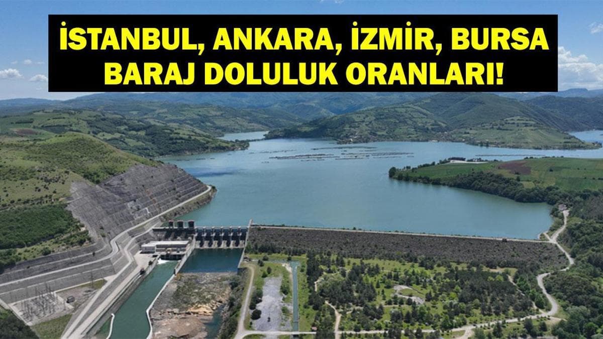 İstanbul barajlarındaki doluluk oranı yüzde 58,03'e yükseldi