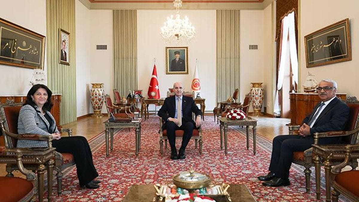 TBMM Başkanı Kurtulmuş, DEM Partili Buldan ve Sancar'ı Kabul Etti