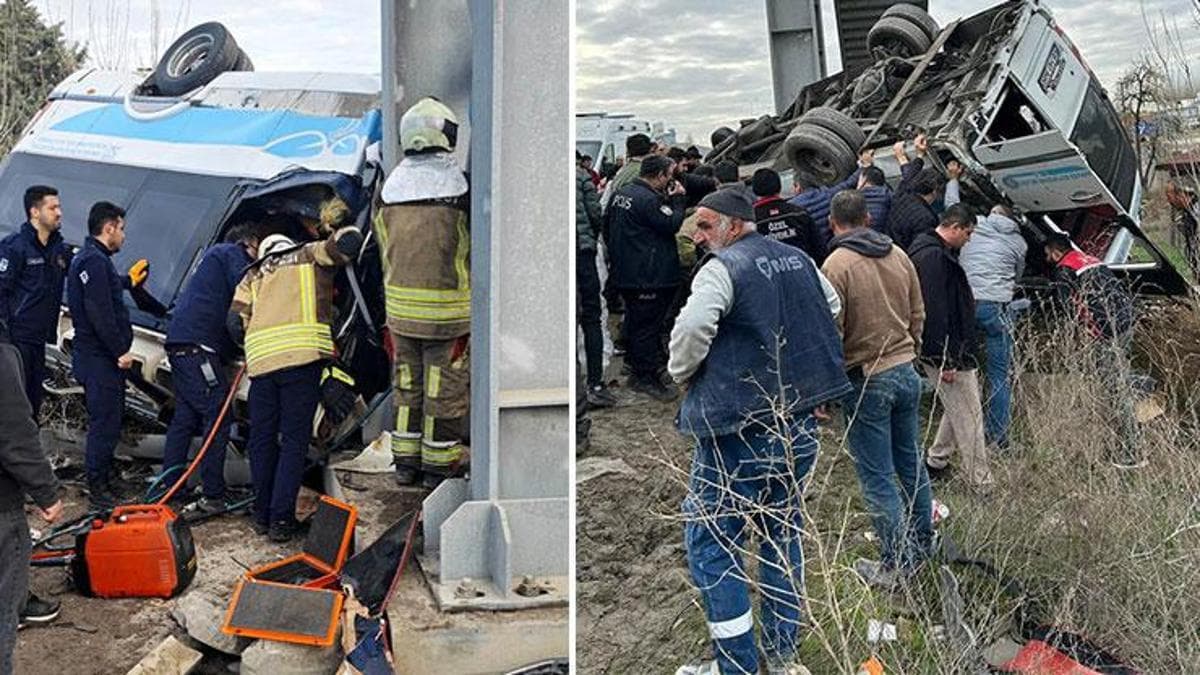 Ankara'da Feci Kaza: Özel Halk Otobüsü Üst Geçide Çarptı, 4 Kişi Öldü