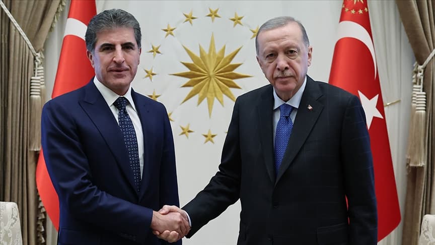Cumhurbaşkanı Erdoğan, IKBY Başkanı Barzani ile Telefonda Görüştü