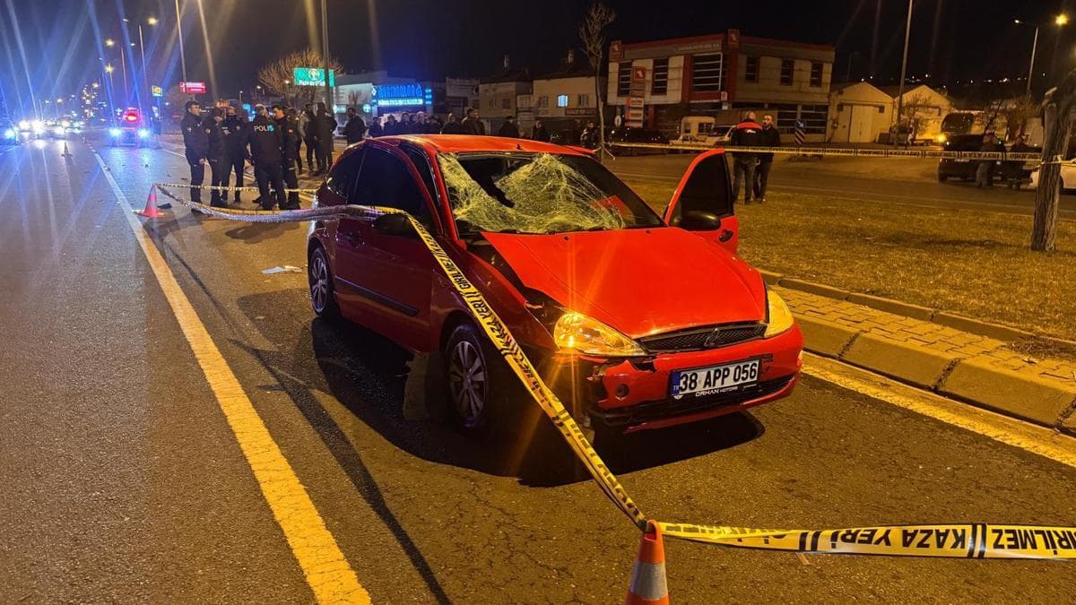 Otomobilin çarptığı yaya öldü